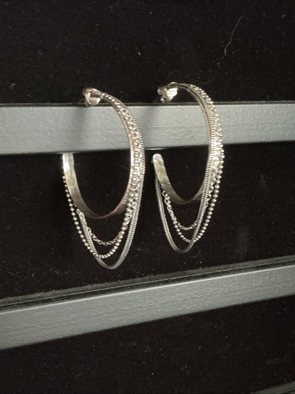 Silpada Sterling Silver Multi-Chain Hoop Earrings - Women's Jewelry